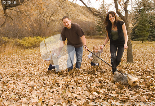 Image of Family playing