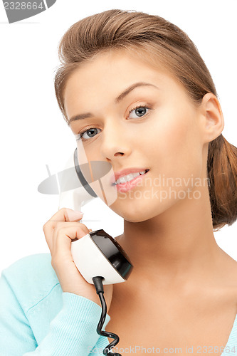 Image of businesswoman with phone