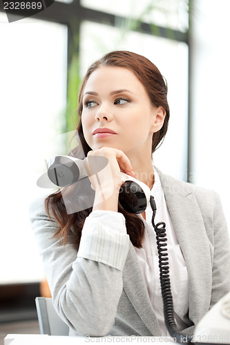 Image of businesswoman with phone