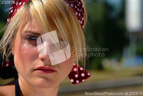 Image of young blond women