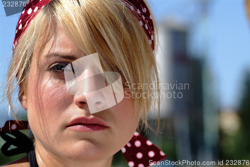 Image of young blond women