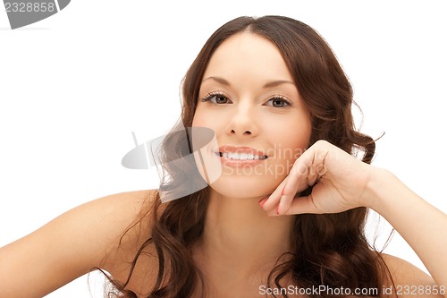 Image of beautiful woman in spa salon