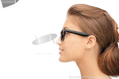 Image of lovely woman in spectacles
