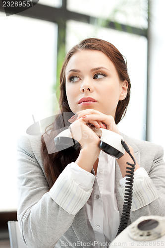 Image of businesswoman with phone