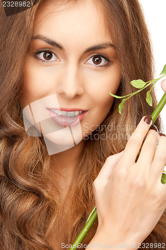 Image of woman with green sprout