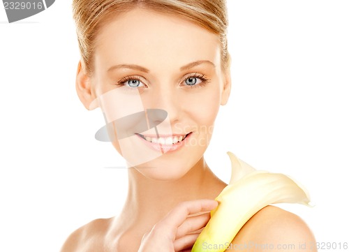 Image of beautiful woman with calla flower