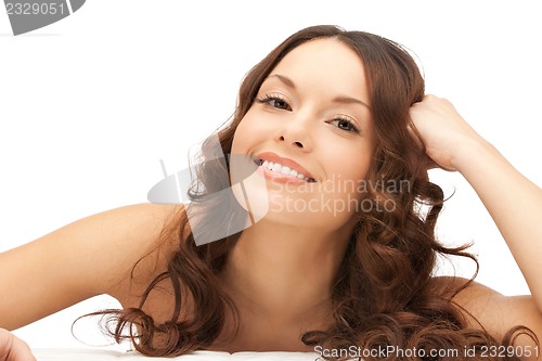 Image of beautiful woman in spa salon