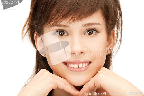 Image of pensive teenage girl