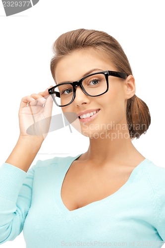 Image of lovely woman in spectacles