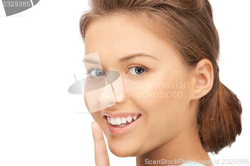 Image of finger on lips