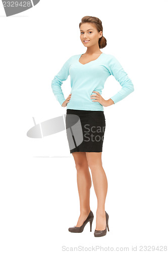 Image of calm and friendly woman