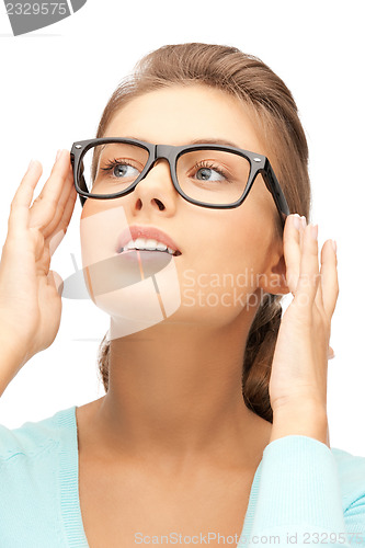 Image of lovely woman in spectacles