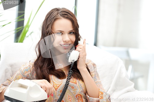 Image of woman with phone