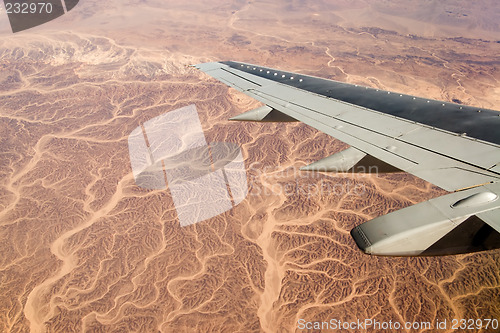 Image of flying to Africa