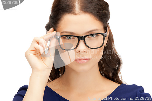 Image of lovely woman in spectacles