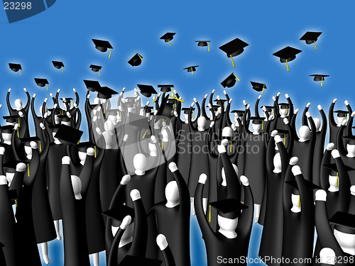 Image of 3d graduates.