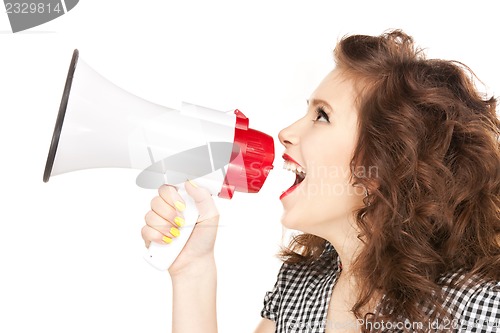 Image of woman with megaphone