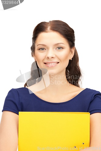 Image of woman with folders