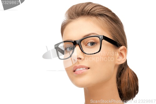 Image of lovely woman in spectacles