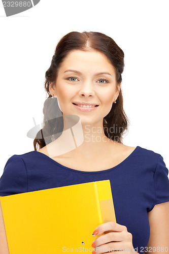 Image of woman with folders