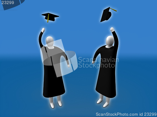 Image of 3d graduates.