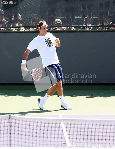 Image of Roger Federer at Pacific Life Open