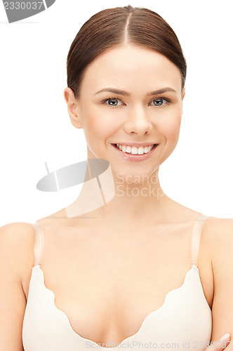 Image of beautiful woman in bra