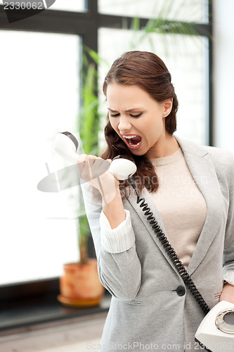 Image of businesswoman with phone