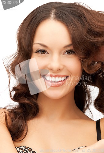 Image of beautiful woman in bra