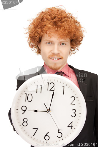 Image of man with clock