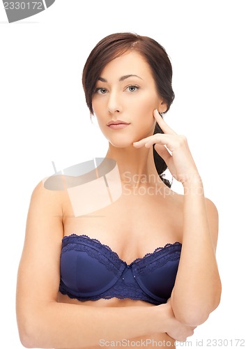 Image of beautiful woman in bra