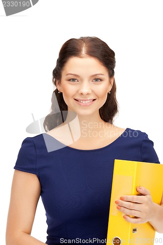 Image of woman with folders