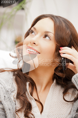 Image of woman with cell phone