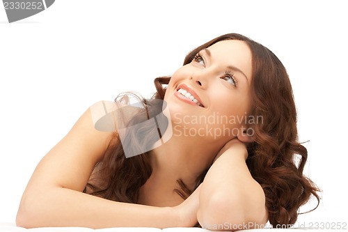 Image of beautiful woman in spa salon