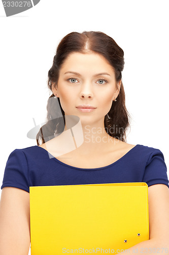 Image of woman with folders