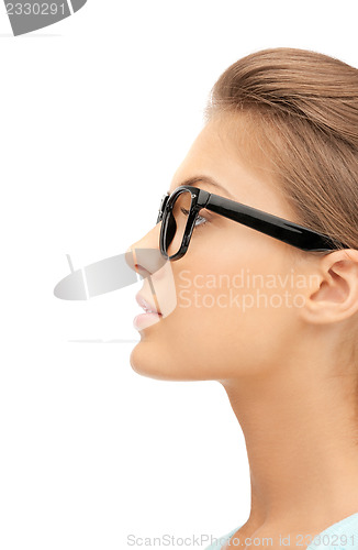 Image of lovely woman in spectacles