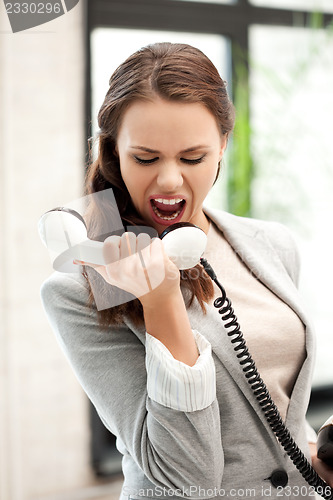 Image of businesswoman with phone