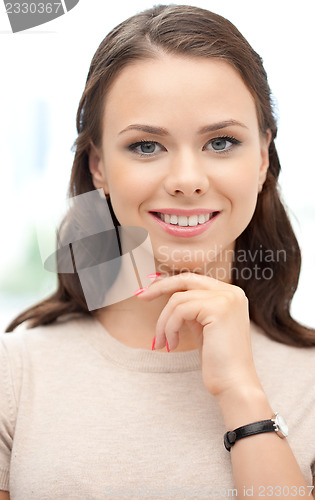 Image of happy and smiling woman