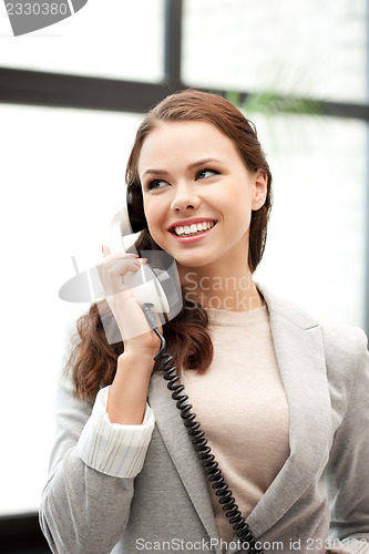 Image of businesswoman with phone