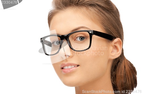 Image of lovely woman in spectacles