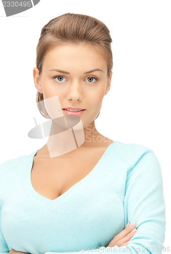 Image of calm and friendly woman