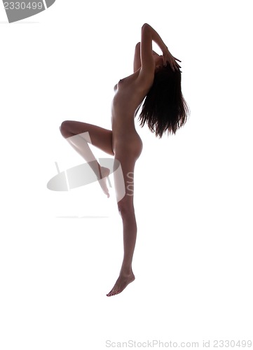 Image of dancing naked woman