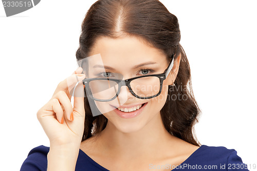 Image of lovely woman in spectacles