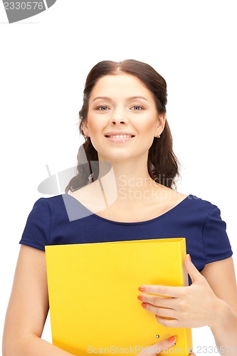 Image of woman with folders