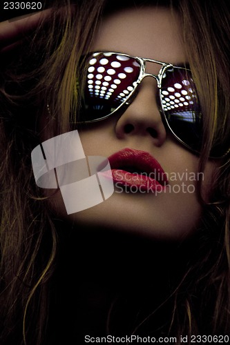 Image of fashionable woman in shades