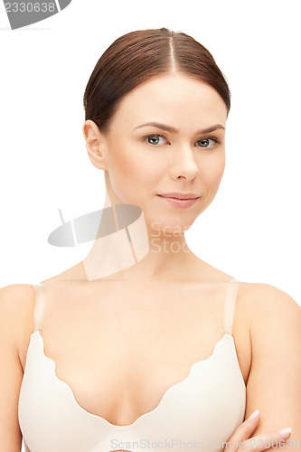 Image of beautiful woman in bra