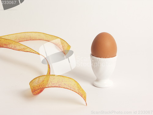 Image of egg and ribbon