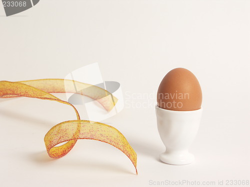 Image of egg and ribbon