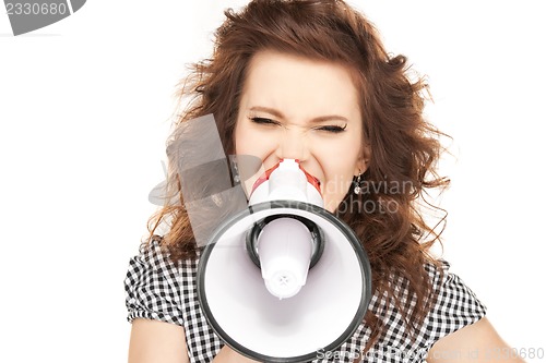 Image of woman with megaphone