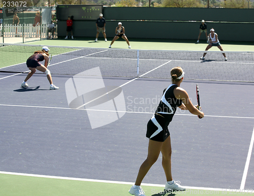 Image of Women playing doubles